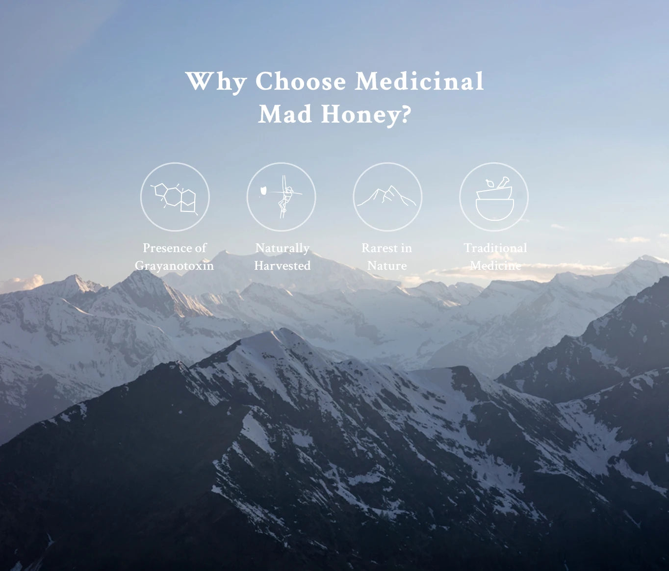 Image showing benefits of choosing mad honey.