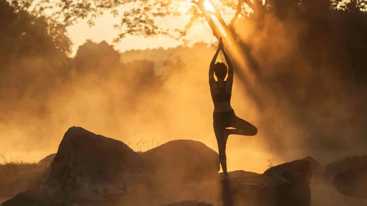 a woman doing meditation 