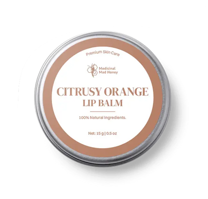 Citrusy orange lip balm